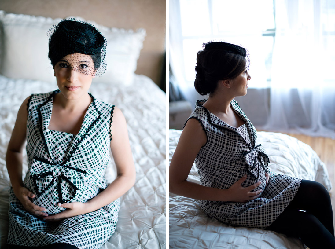 A 1960s Vintage Inspired Maternity Shoot