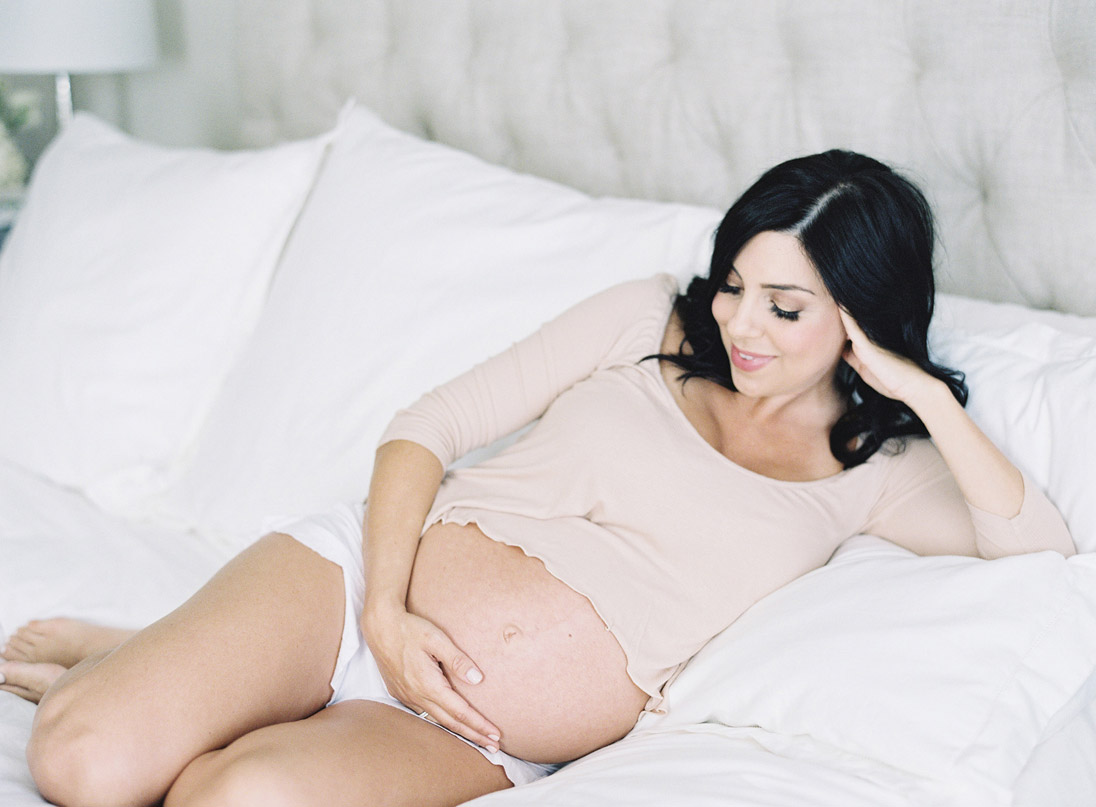 Romantic Home Maternity Session by Christine Choi Photography
