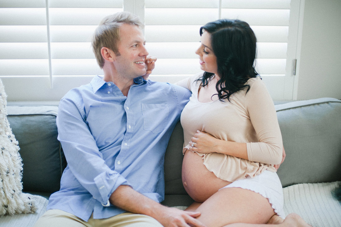 Romantic Home Maternity Session by Christine Choi Photography