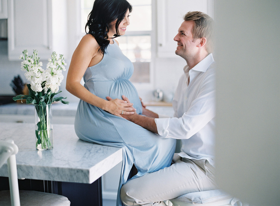 Romantic Home Maternity Session by Christine Choi Photography