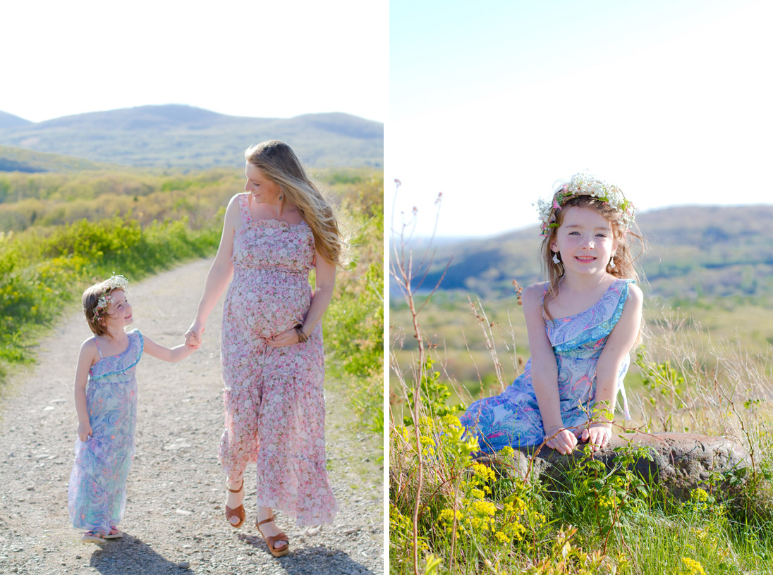 Serene Family Maternity Session in Rockport, Maine