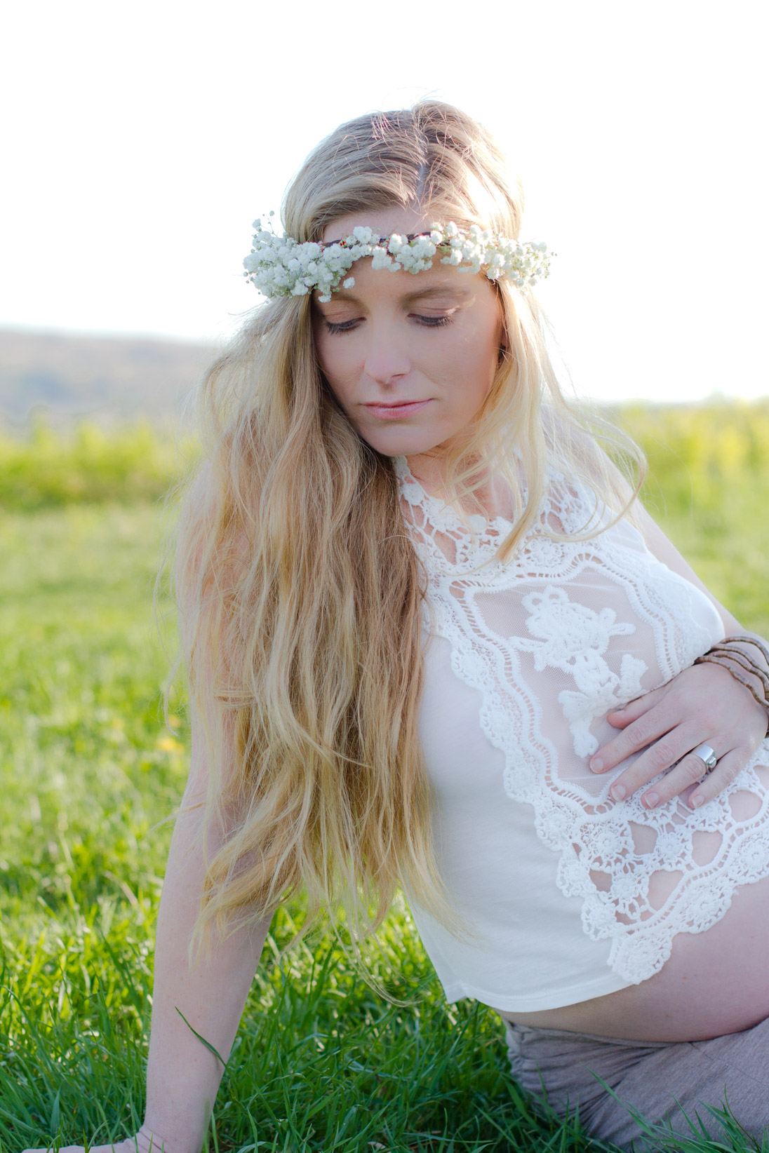 Serene Family Maternity Session in Rockport, Maine