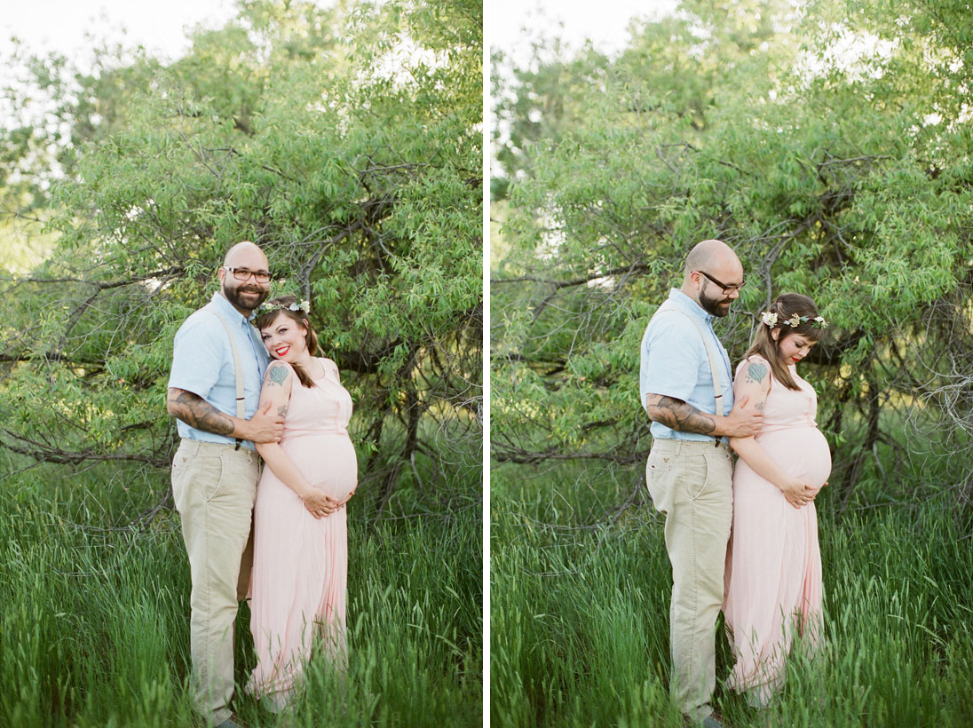 Timeless Outdoor Family Maternity Shoot in Fort Collins