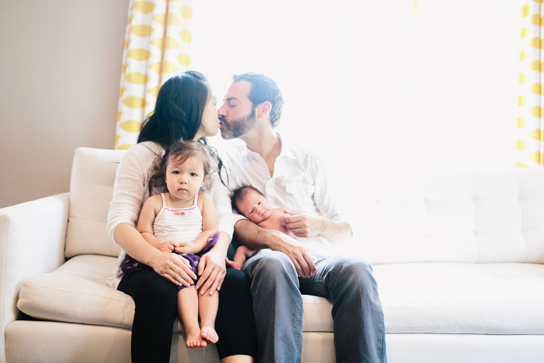 Cozy Family Newborn Session in Los Angeles