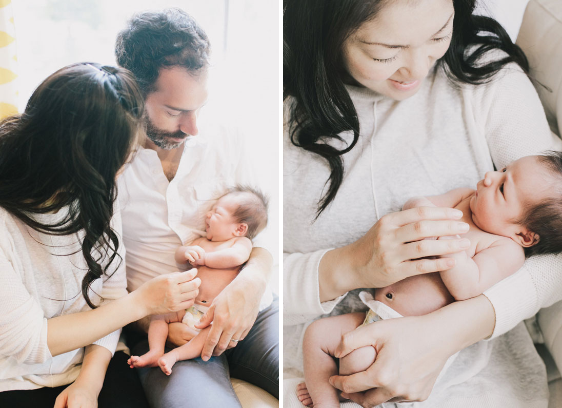 Cozy Family Newborn Session in Los Angeles