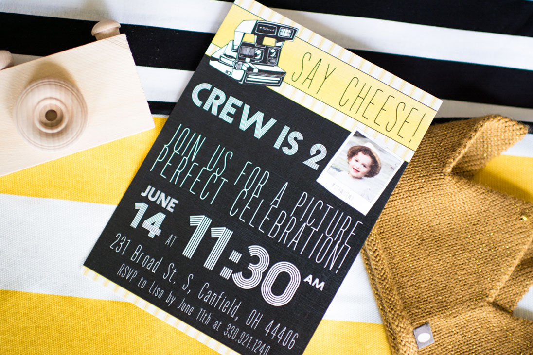 Say Cheese themed birthday party