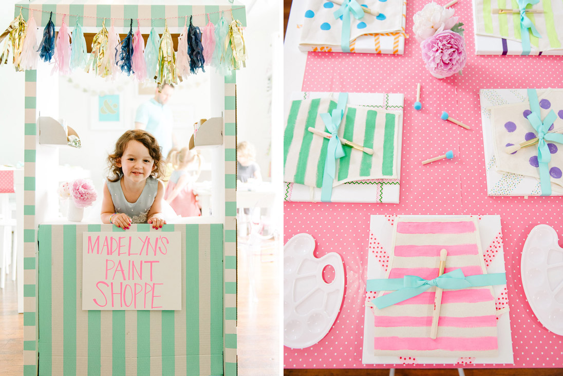 Madelyn’s Paint Shoppe Birthday Party