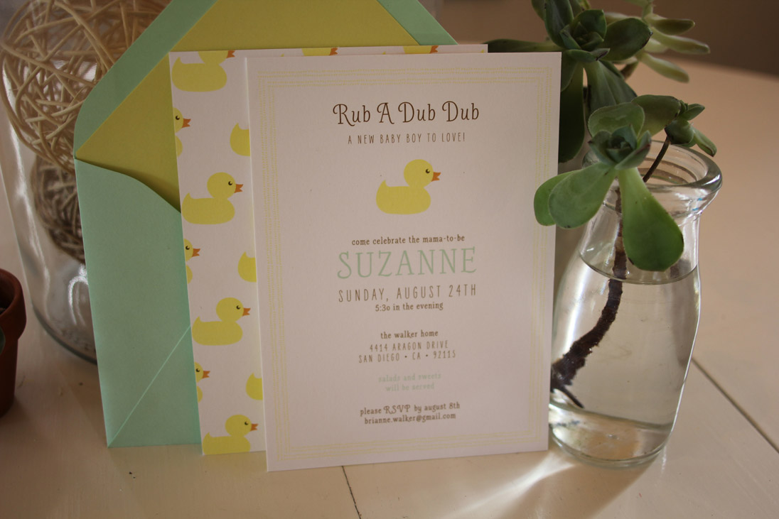 Darling "Rub a Dub Dub" Themed Baby Shower
