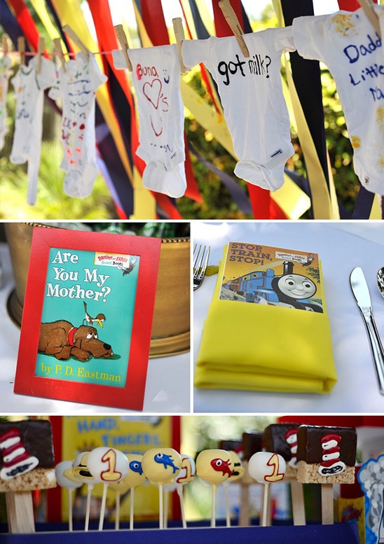 Red Yellow and Blue Storybook Baby Shower