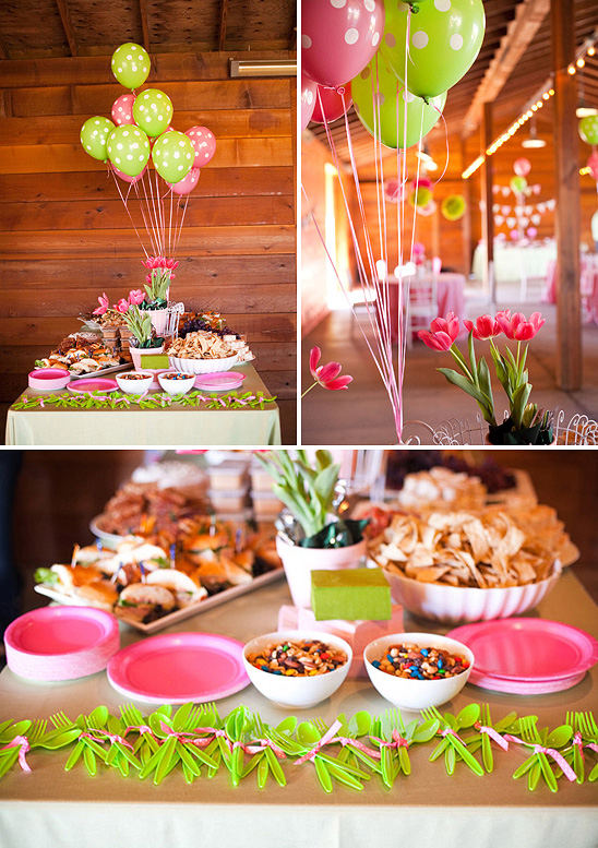 Pink and Green Birthday Party