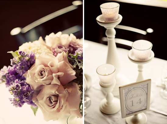 Lilac, Gray, and Pink Baptism Reception