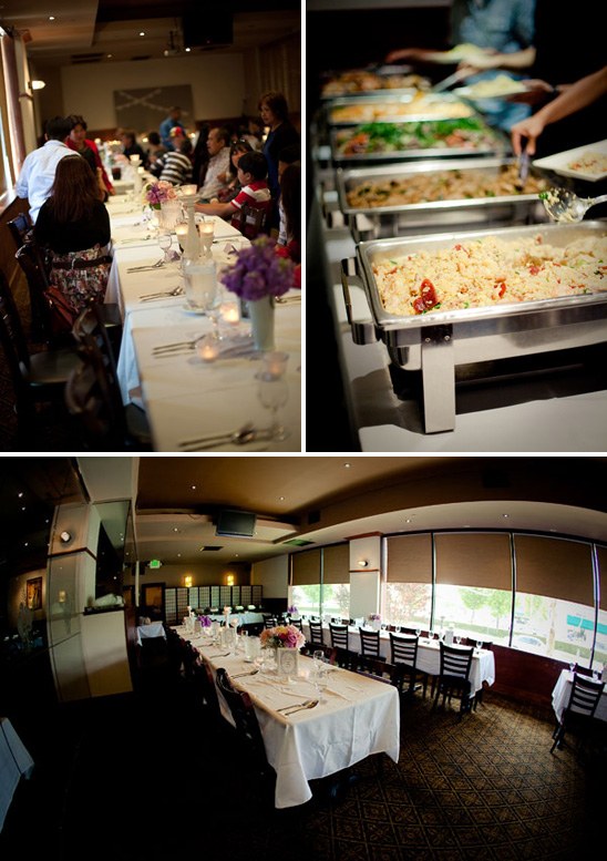 Lilac, Gray, and Pink Baptism Reception