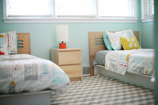 Modern Aqua Child's Room