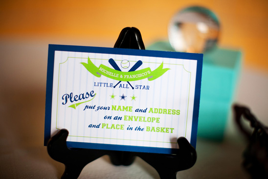 Baseball Themed Baby Shower