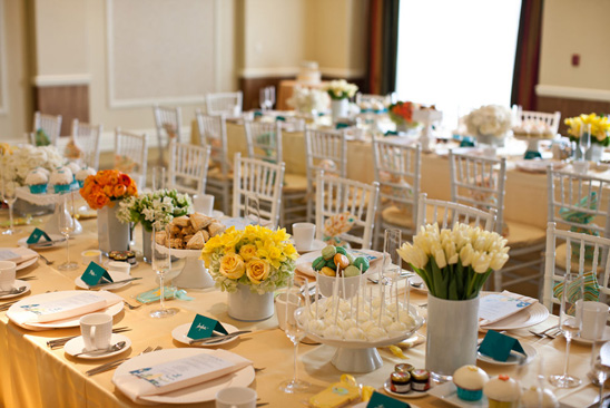 Cheerful and Elegant Baby Shower in Blue, Green, and Orange