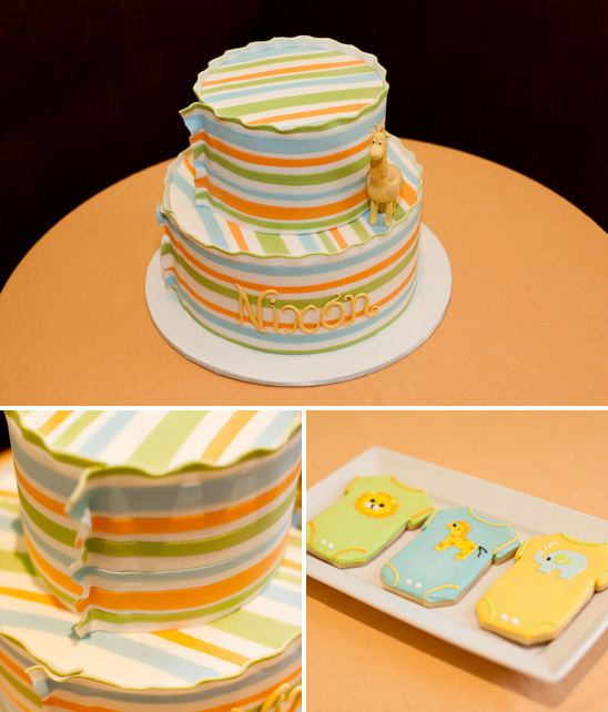 Cheerful and Elegant Baby Shower in Blue, Green, and Orange