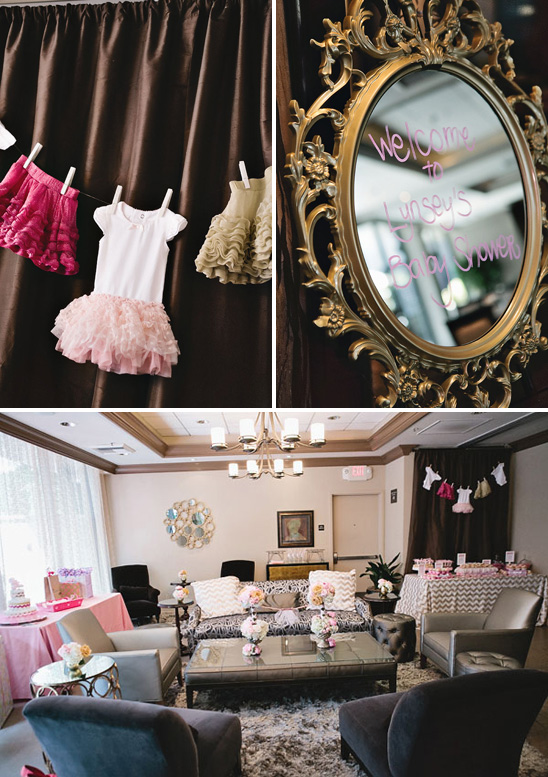 Sparkle and Tutus themed baby shower