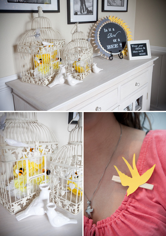 Birds & Bees themed gender reveal party