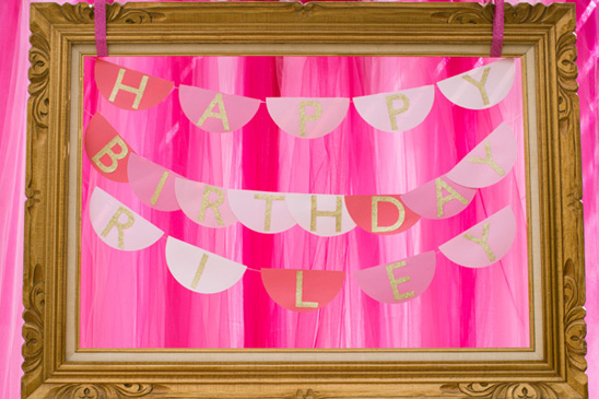 Gold and Pink Ombre Dress-Up Birthday Party