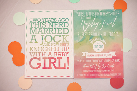 Watercolor Ombre Baby Shower