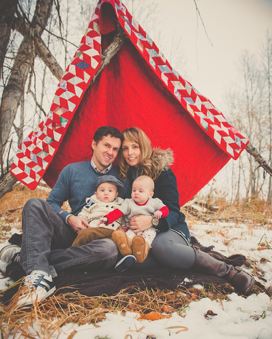 Winter Family Session in the Snow