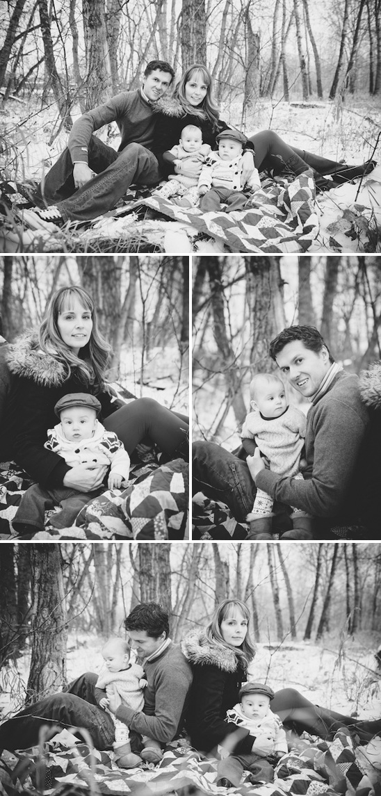 Winter Family Session in the Snow