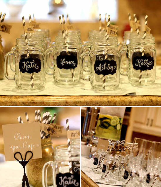 Baby Shower with Calligraphy and Chalkboard Details