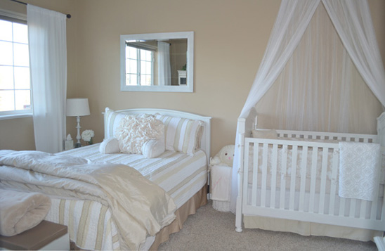 Soft, Neutral Nursery and Guest Room