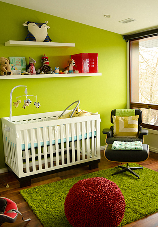 Vibrant, modern nursery