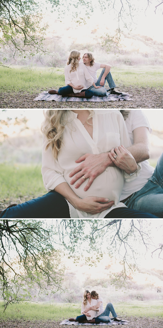 Sunset maternity session in Topanga Canyon, CA