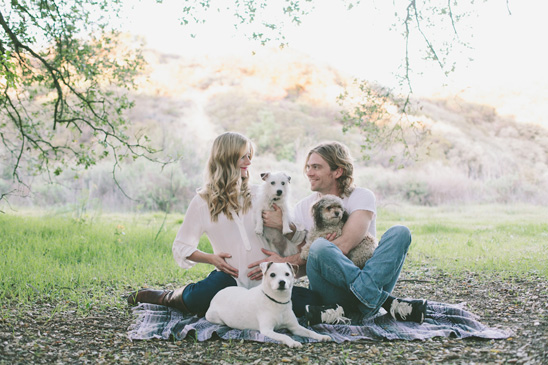 Sunset maternity session in Topanga Canyon, CA