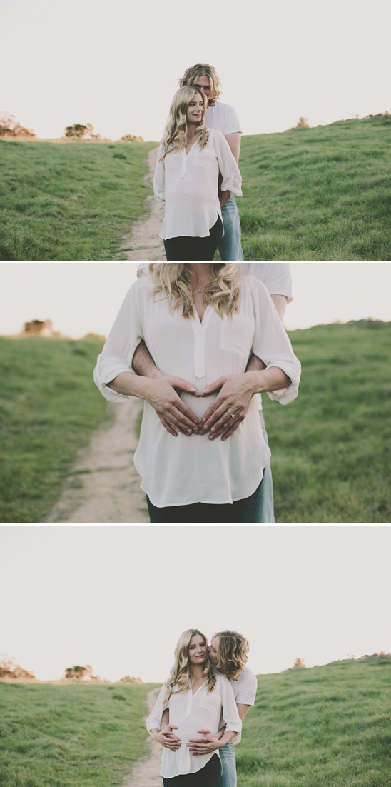Sunset maternity session in Topanga Canyon, CA