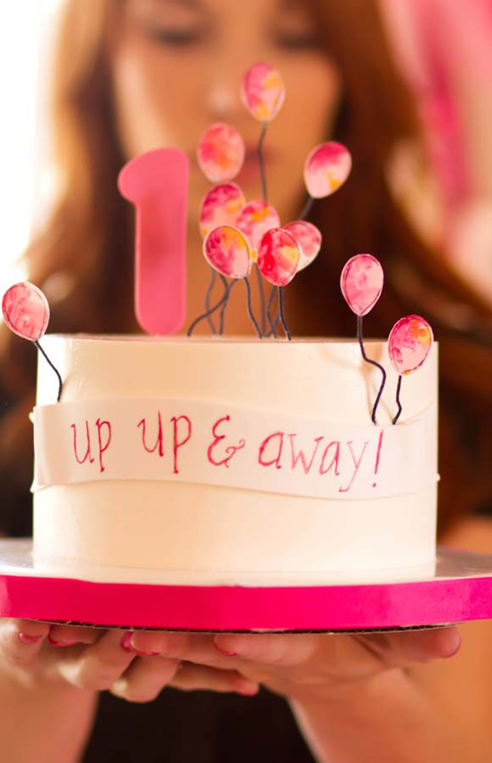 Hailey's "Up, up, and away!" Balloon Themed Birthday Party