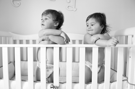 Adorable Twin Portraits with Ben and Ella