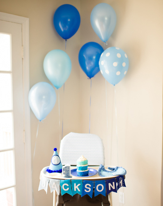 Blue Ombre Birthday Party