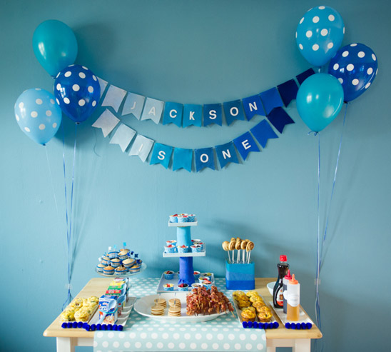 Blue Ombre Birthday Party