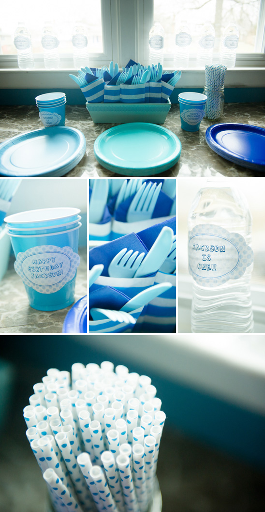 Blue Ombre Birthday Party