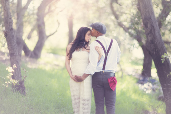 Romantic Maternity Session in the Forest