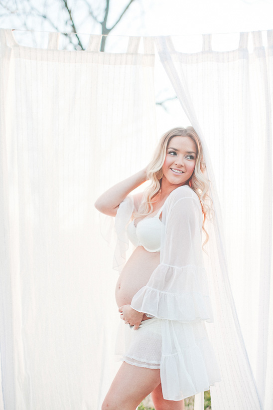 Beautiful Boudoir Maternity Session