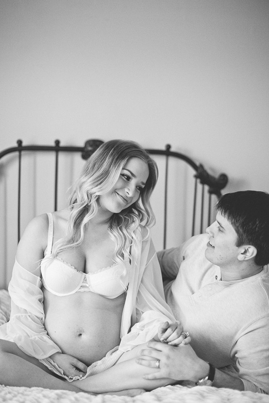 Beautiful Boudoir Maternity Session
