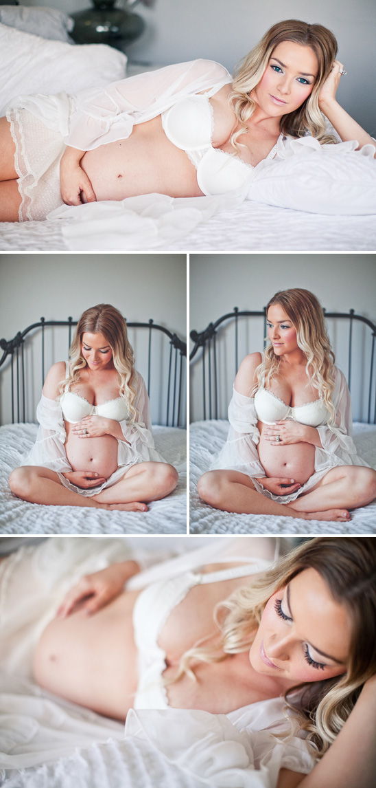 Beautiful Boudoir Maternity Session