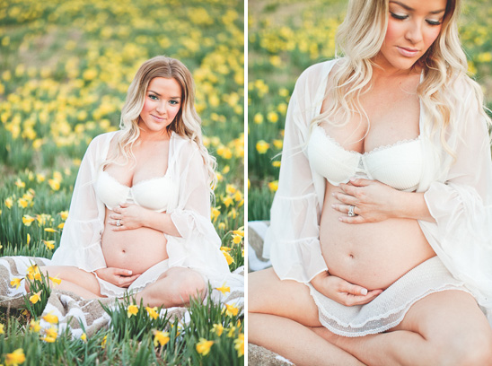 Beautiful Boudoir Maternity Session
