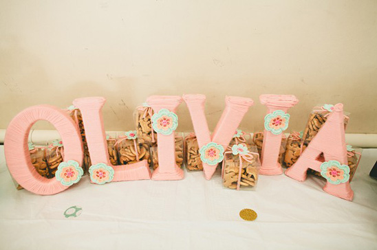 Fun Baby Shower in Mint, Peach, and Gold