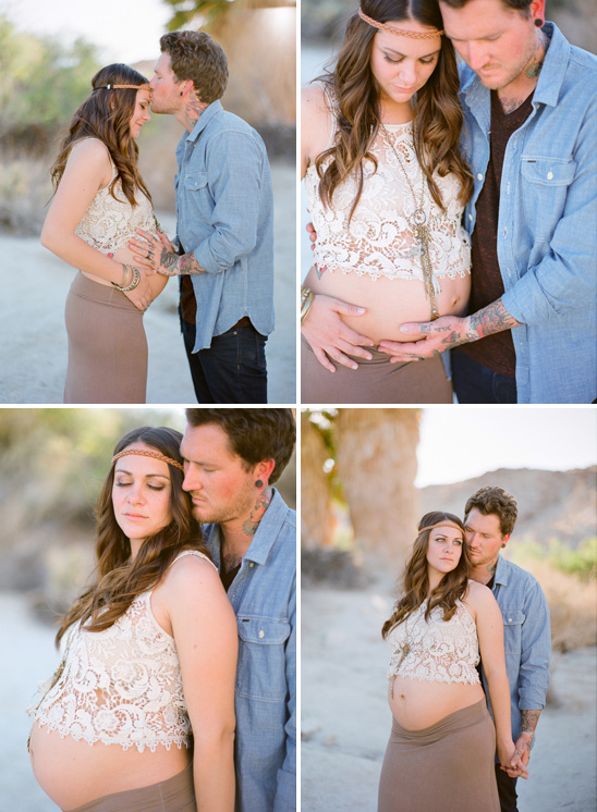 Bohemian Desert Maternity Session
