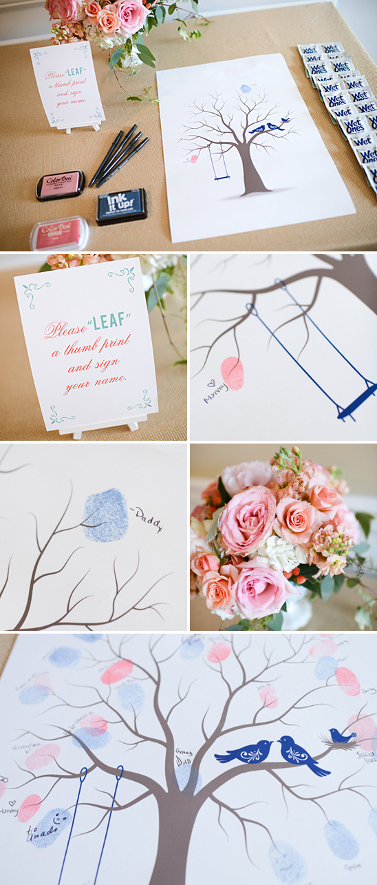 Pretty Aqua and Coral Baby Shower