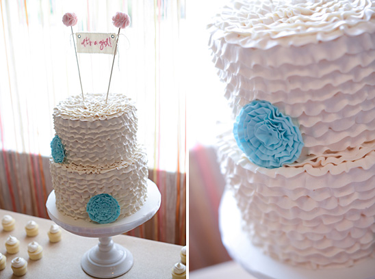 Pretty Aqua and Coral Baby Shower