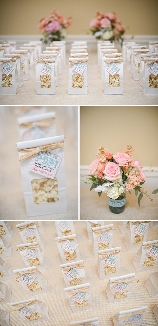 Pretty Aqua and Coral Baby Shower