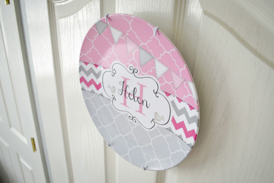 Pink and Navy Nautical Nursery