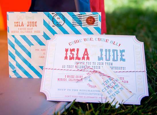Fun Circus Themed 1st Birthday for Twins Isla and Jude