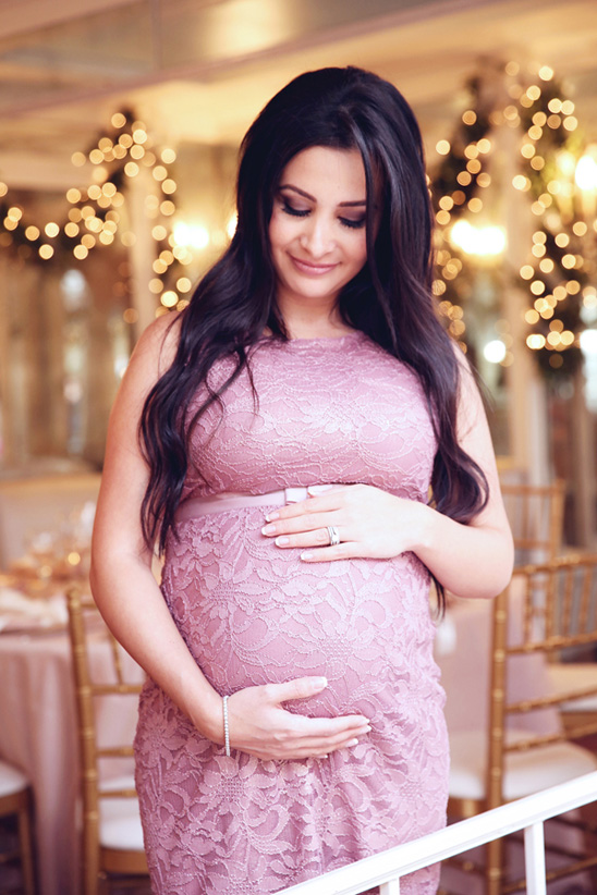 A Feminine, Elegant Baby Shower in Pink and Gold